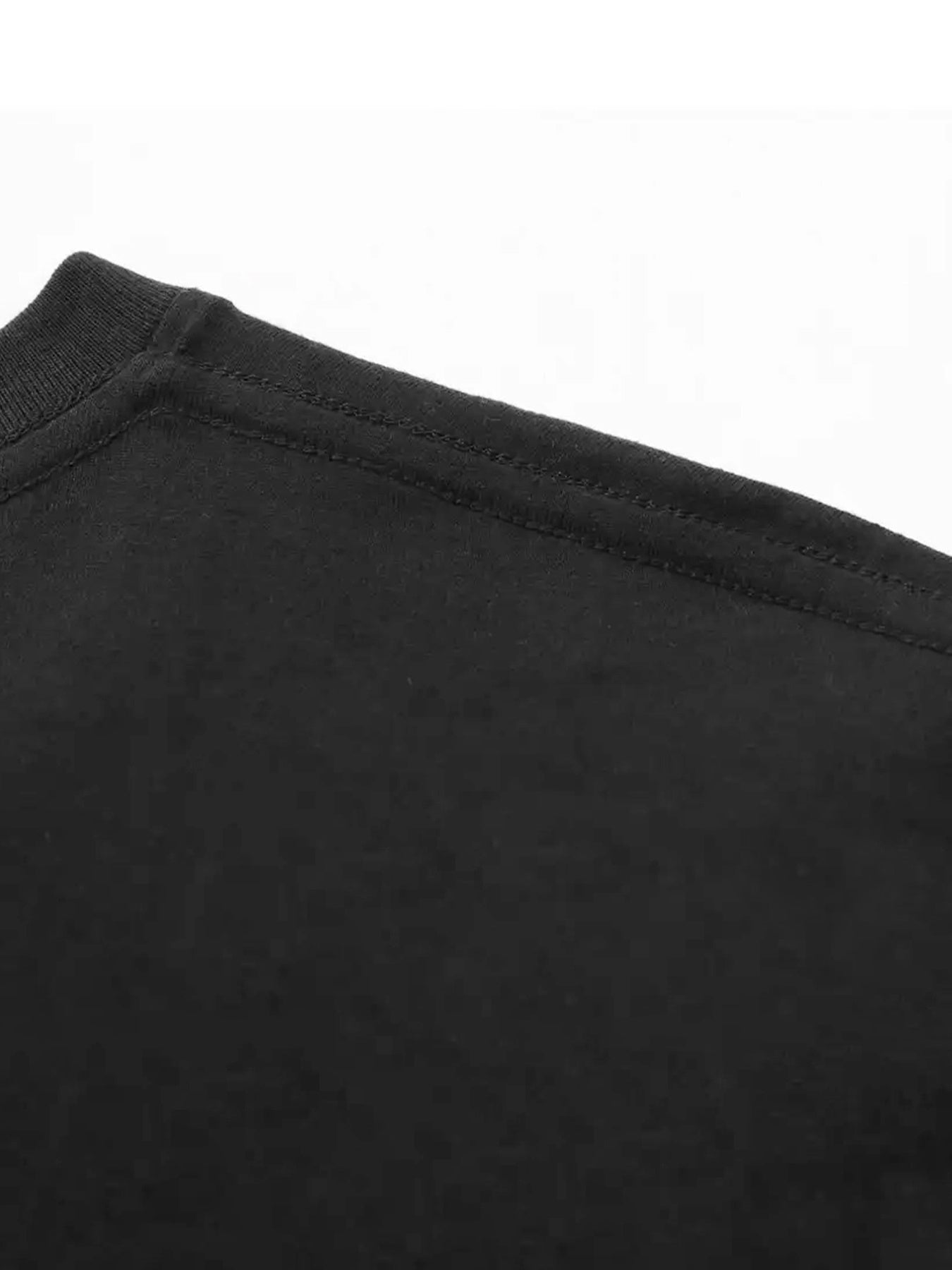 Black T-shirt Trust Your Government Comfortable Cotton Casual Round Neck Perfect for Outdoor Activities  Casual Attire